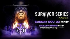 Undertaker en el cartel promocional de Survivor Series 2020.