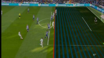 Benzema no estaba en fuera de juego.