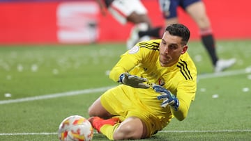 Herrera durante el partido de Copa ante el Athletic