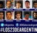 Argentina dio su lista: Banega, Sosa y Otamendi, los descartes