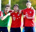 James regresa a entrenamientos con el Bayern