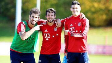 James regresa a entrenamientos con el Bayern