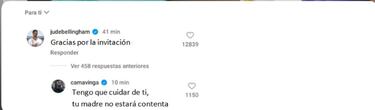 Camavinga “cuida” de Bellingham: “Tu madre no estará contenta”