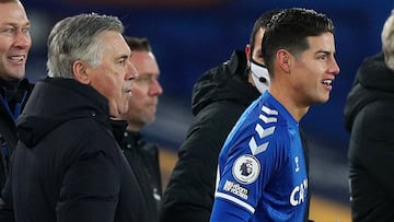 Carlo Ancelotti y James Rodr&iacute;guez