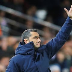 Valverde: "Piqué acabó el partido con una sobrecarga"