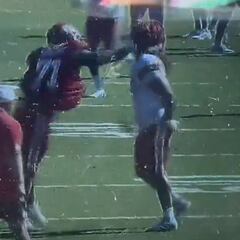 Chiefs rookie Josh Simmons and Ashton Gillottee clash in training camp fight