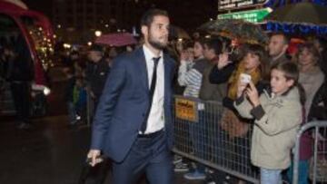 Mario Suárez, antes del partido en San Mamés, donde no jugó.