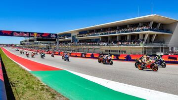 Salida del GP de Las Américas de MotoGP 2019.