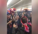 Momentazo en el bus del Atleti: el cántico de los jugadores a Torres
