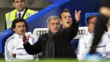 Jos&eacute; Mourinho, durante el encuentro ante el Manchester City. 