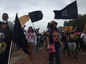 Las imágenes del color previo al Pumas - Cruz Azul en CU