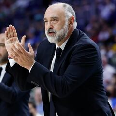 Pablo Laso da una rueda de prensa este lunes