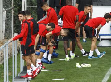 El Atlético vuelve al trabajo en su primer entrenamiento de pretemporada