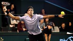 Del Potro debuta en París con victoria e iguala a Nalbaldian