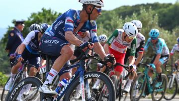 Mikel Landa, en la 1ª etapa del Giro 2025.