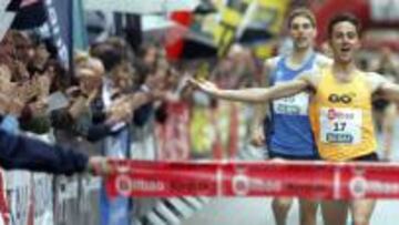 Alonso, en la meta de la Gran Vía