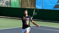 Alcaraz se prepara para Indian Wells en una pista especial