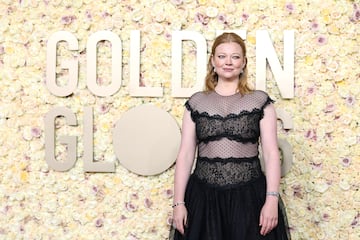 Sarah Snook en los Golden Globes 2024. REUTERS/Mike Blake