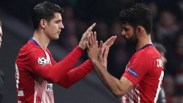 El Atlético espera que lleguen los goles de Costa y Morata