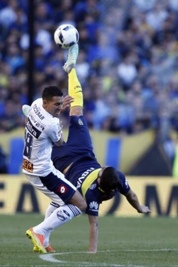 Sebastián Pérez fue titular y jugó todo el partido con Boca Juniors en la goleada sobre Quilmes en juego de la cuarta fecha de la Liga de Argentina.