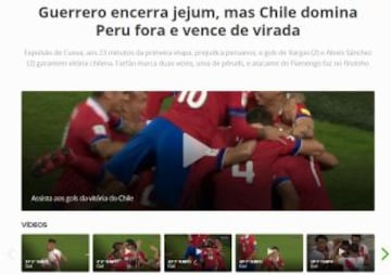 Así se vio el triunfo de La Roja en el mundo