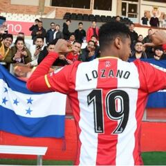 Girona rifará la camiseta del primer gol del 'Choco' Lozano