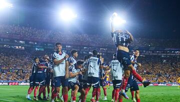 Sergio Ramos celebrates his goal 0-1 of Monterrey during the 15th round match between Tigres UANL and Monterrey as part of the Liga BBVA MX, Torneo Clausura 2025 at Universitario Stadium, on April 12, 2025 in Monterrey, Nuevo Leon, Mexico.