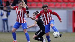 Sonia Berm&uacute;dez, bigoleadora, controla un bal&oacute;n en el partido ante el Zaragoza CFF.