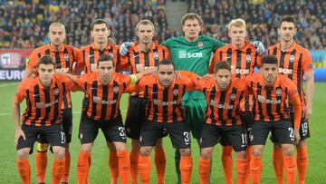 Once inicial del Shakhtar ante el Sevllla el pasado jueves.