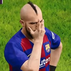 Festejo personalizado: así celebra Vidal sus goles en PES 2020