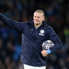 How many goals does Haaland need to set the single-season Champions League scoring record?