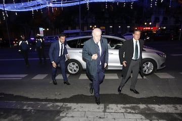 Vicente del Bosque a la llegada a la Gala. 