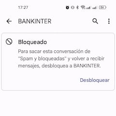 Alertan de un SMS fraudulento en el que suplantan a Bankinter