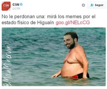 Los mejores memes del sobrepeso de Higuaín en la Juve