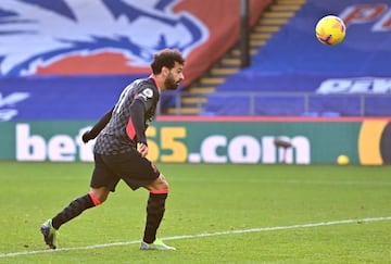 FILE PHOTO: Soccer Football - Premier League - Crystal Palace v Liverpool - Selhurst Park, London, Britain - December 19, 2020 Liverpool's Mohamed Salah scores their sixth goal Pool via