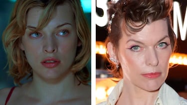 Los protagonistas de la película Resident Evil con Milla Jovovich