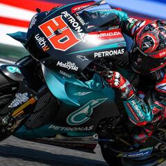 Quartararo lidera, Lorenzo se baja y buena reaparición de Mir