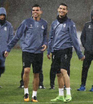 Cristiano Ronaldo y Pepe.