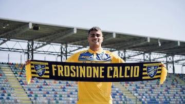 Reinier, en su presentaci¨®n con el Frosinone.