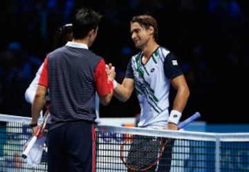 Kei Nishikori venció a Ferrer en una nueva jornada del Masters.