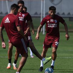 El Millonario trabajó en Ezeiza y espera por Nacho y Borré