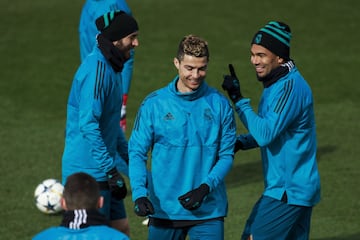 Cristiano Ronaldo, Karim Benzema y Carlos Casemiro.