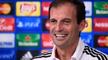 Allegri durante la conferencia de prensa.