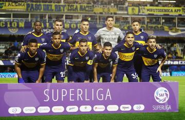 Frank Fabra, Jorman Campuzano y Sebastián Villa, titulares con Boca Juniors ante Huracán por Superliga Argentina.