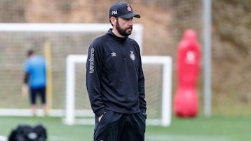 Pablo Machín, con el Girona.