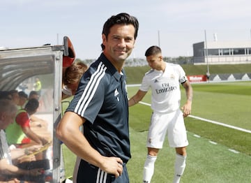 Solari, entrenador del Real Madrid Castilla.