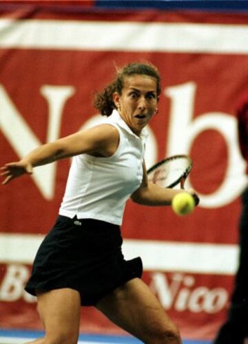 Gala León durante el I Masters femenino de tenis en Murcia

