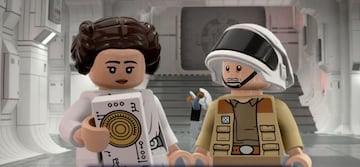 Leia Organa y el capitán Antilles.