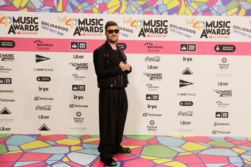 Beret, posando en el photocall de Los40 Music Awards.