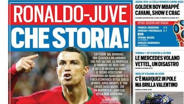 Tuttosport hace soñar a los tifosi: "Ronaldo-Juventus, ¡qué historia!"